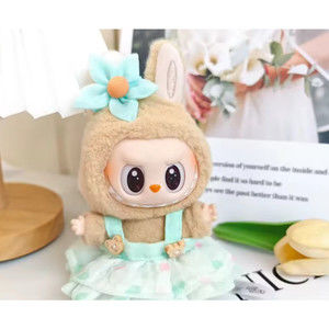 Labubu floral dress with flower/includes 1 pair shoes (doll not included)